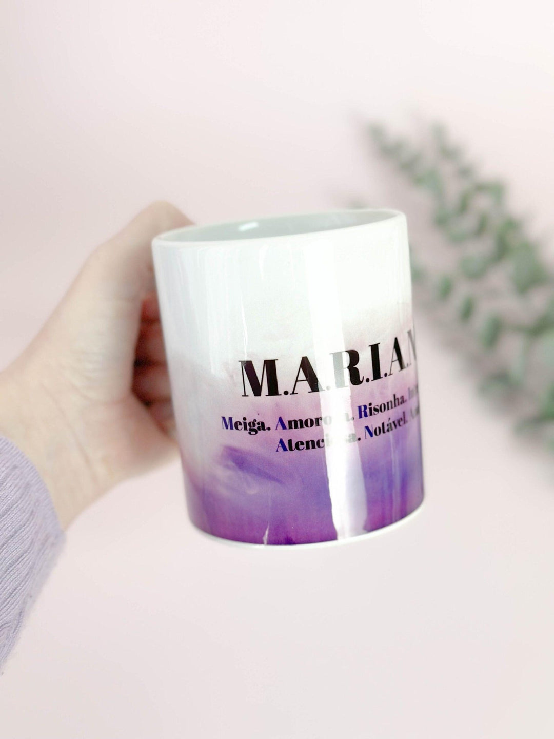 Caneca com NOME e Elogios - Cutxi Cutxi - Presentes Personalizados