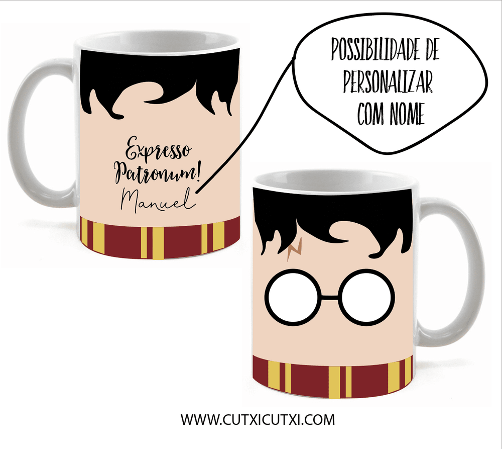 Caneca Expresso Patronum - Harry Potter - Cutxi Cutxi - Presentes Personalizados