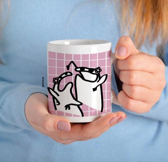 caneca amor de irmãs humor flork