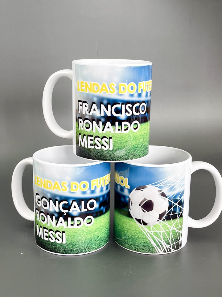 Caneca Lendas do Futebol personalizada com nome