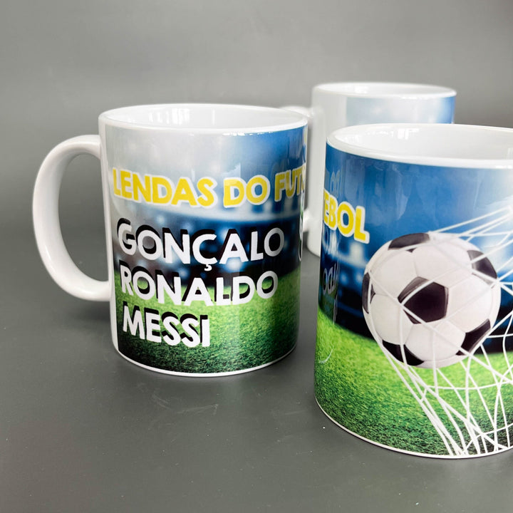 Caneca Lendas do Futebol personalizada com nome
