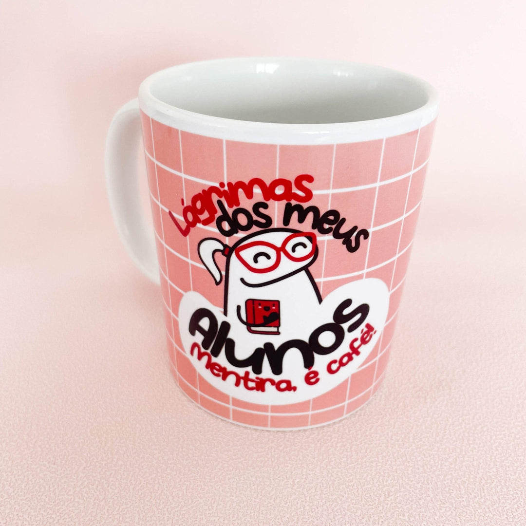 Caneca "Lágrimas dos meus alunos" (humor) - Cutxi Cutxi - Presentes Personalizados