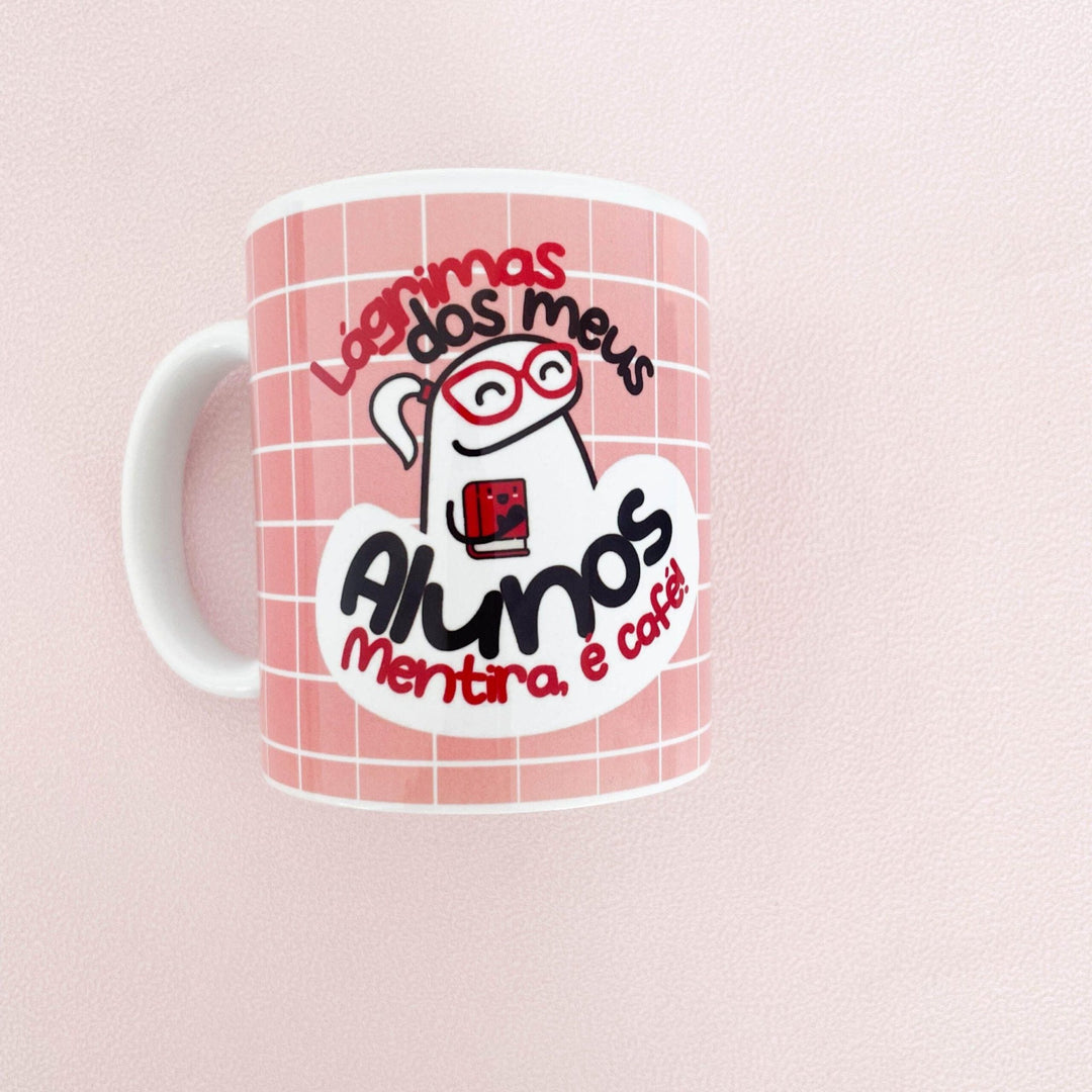 Caneca "Lágrimas dos meus alunos" (humor) - Cutxi Cutxi - Presentes Personalizados
