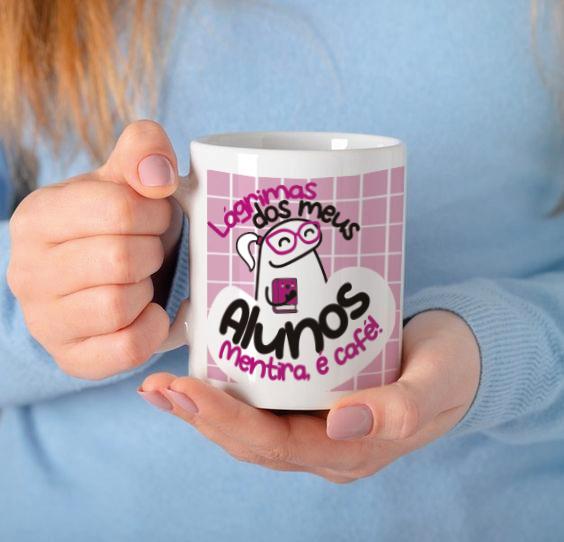 Caneca "Lágrimas dos meus alunos" (humor) - Cutxi Cutxi - Presentes Personalizados