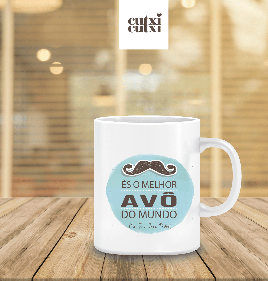 Caneca - Melhor AVÔ, TIO, IRMÃO, SOBRINHO, PADRASTO, ENTEADO, CHEFE, PADRINHO, AMIGO - Cutxi Cutxi - Presentes Personalizados