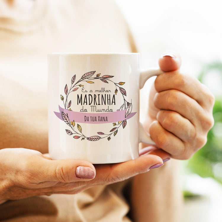 Caneca Melhor Madrinha - Cutxi Cutxi - Presentes Personalizados