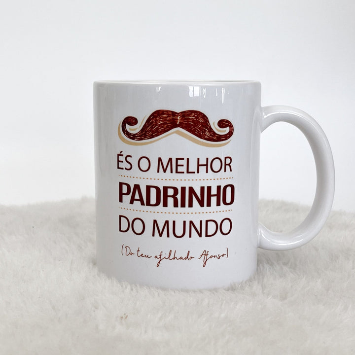 Caneca Melhor Padrinho - Cutxi Cutxi - Presentes Personalizados
