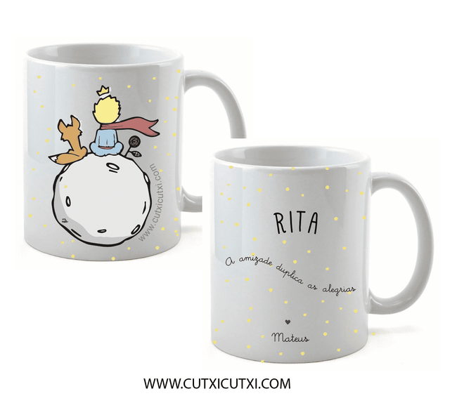 Caneca personalizada O Principezinho - Cutxi Cutxi - Presentes Personalizados