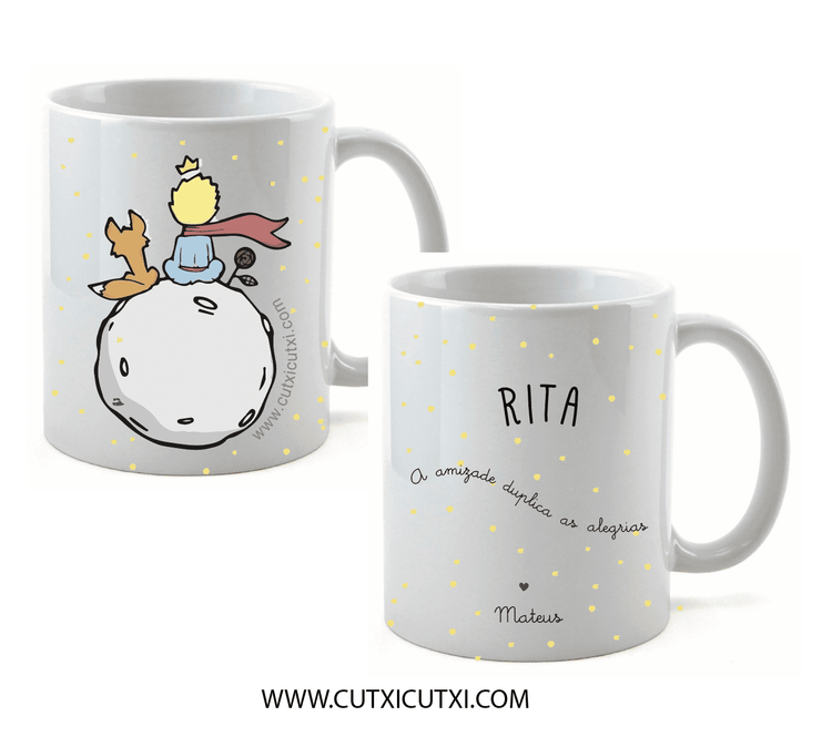 Caneca personalizada O Principezinho - Cutxi Cutxi - Presentes Personalizados
