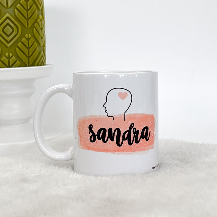 Caneca ilustrada profissão Psicóloga