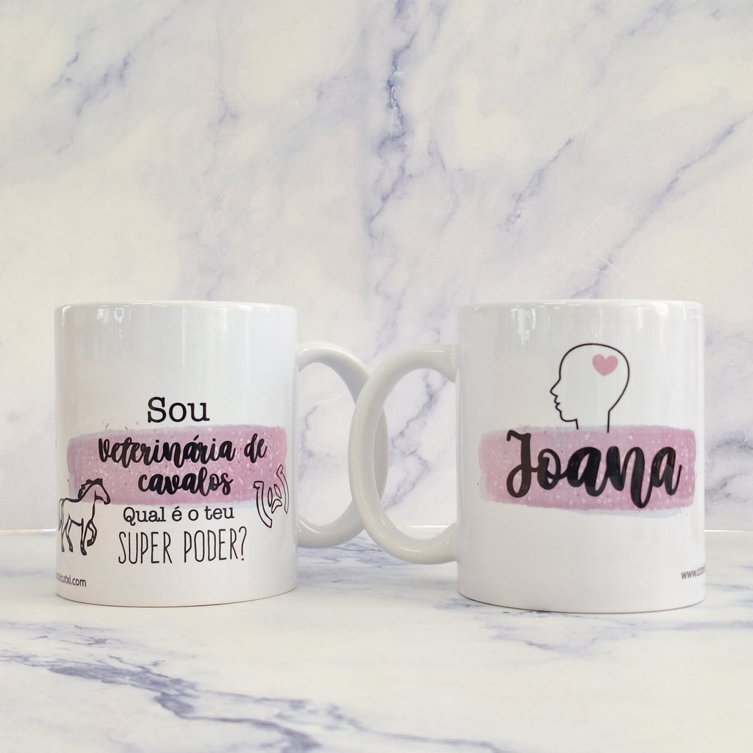 Caneca PROFISSÃO Ilustrada - Cutxi Cutxi - Presentes Personalizados