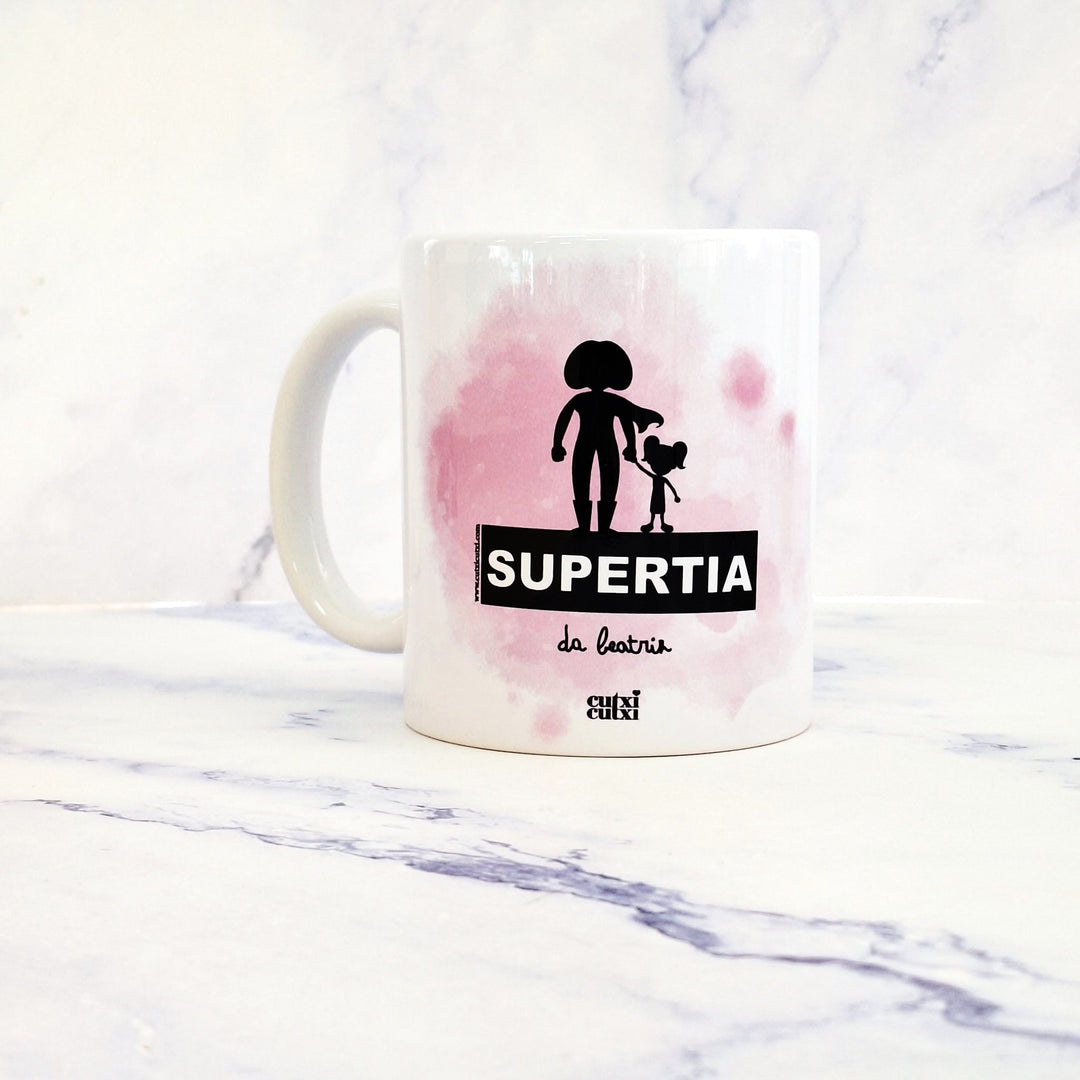 Caneca Super Mãe, Tia, Avó - Cutxi Cutxi - Presentes Personalizados