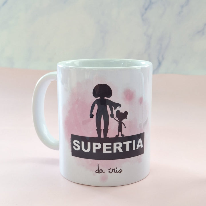 Caneca Super Mãe, Tia, Avó - Cutxi Cutxi - Presentes Personalizados