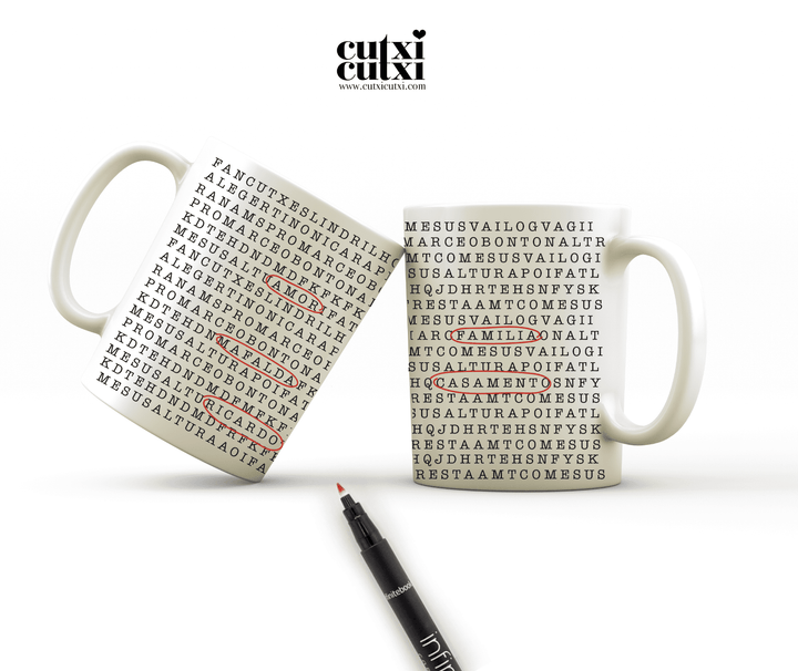 Caneca Sopa de Letras