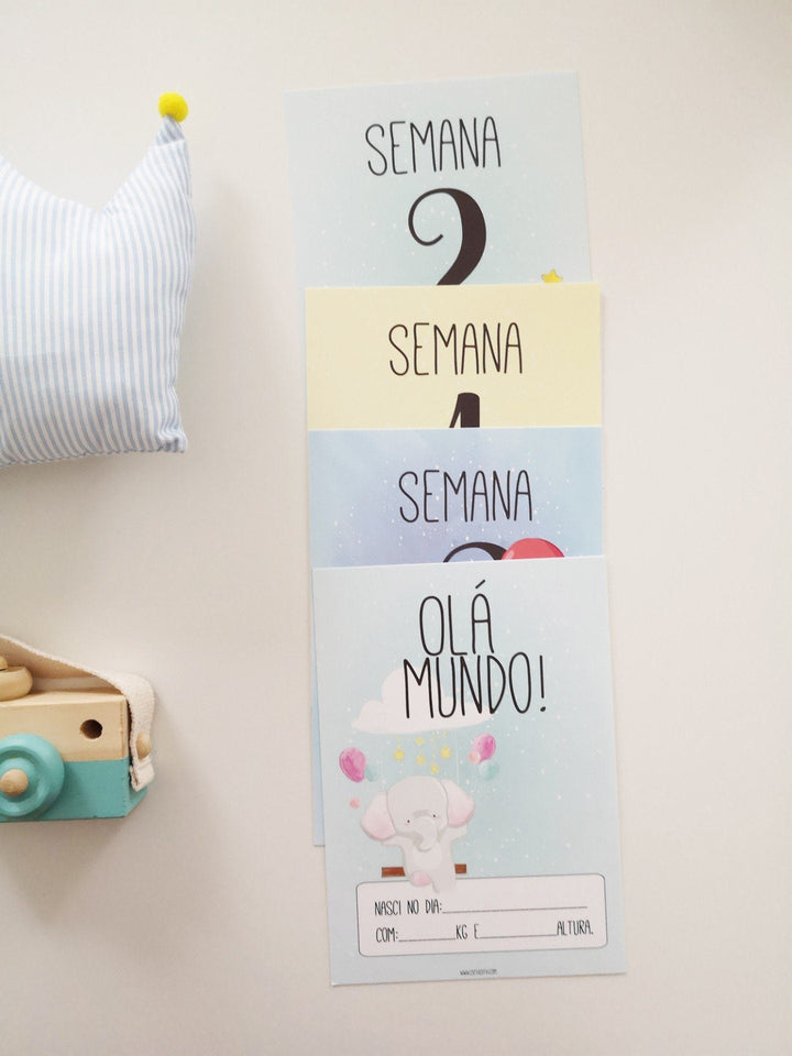 Cartões Animais para Bebé Milestones CutxiCutxi - Cutxi Cutxi - Presentes Personalizados