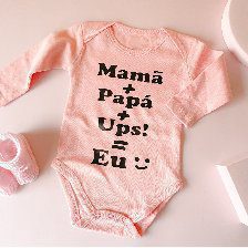 Body para Bebé: Mamã + Papá + Ups = Eu