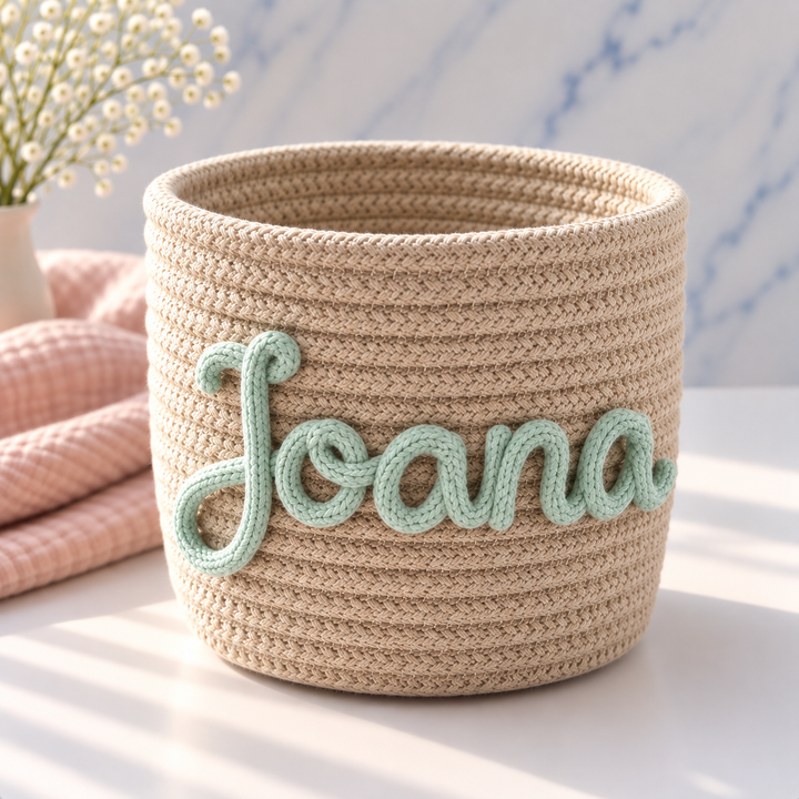 Cesto para Bebé Personalizado com Nome