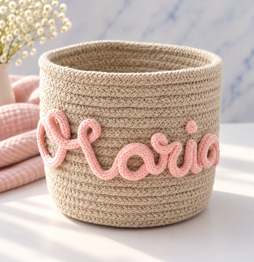 Cesto para Bebé Personalizado com Nome