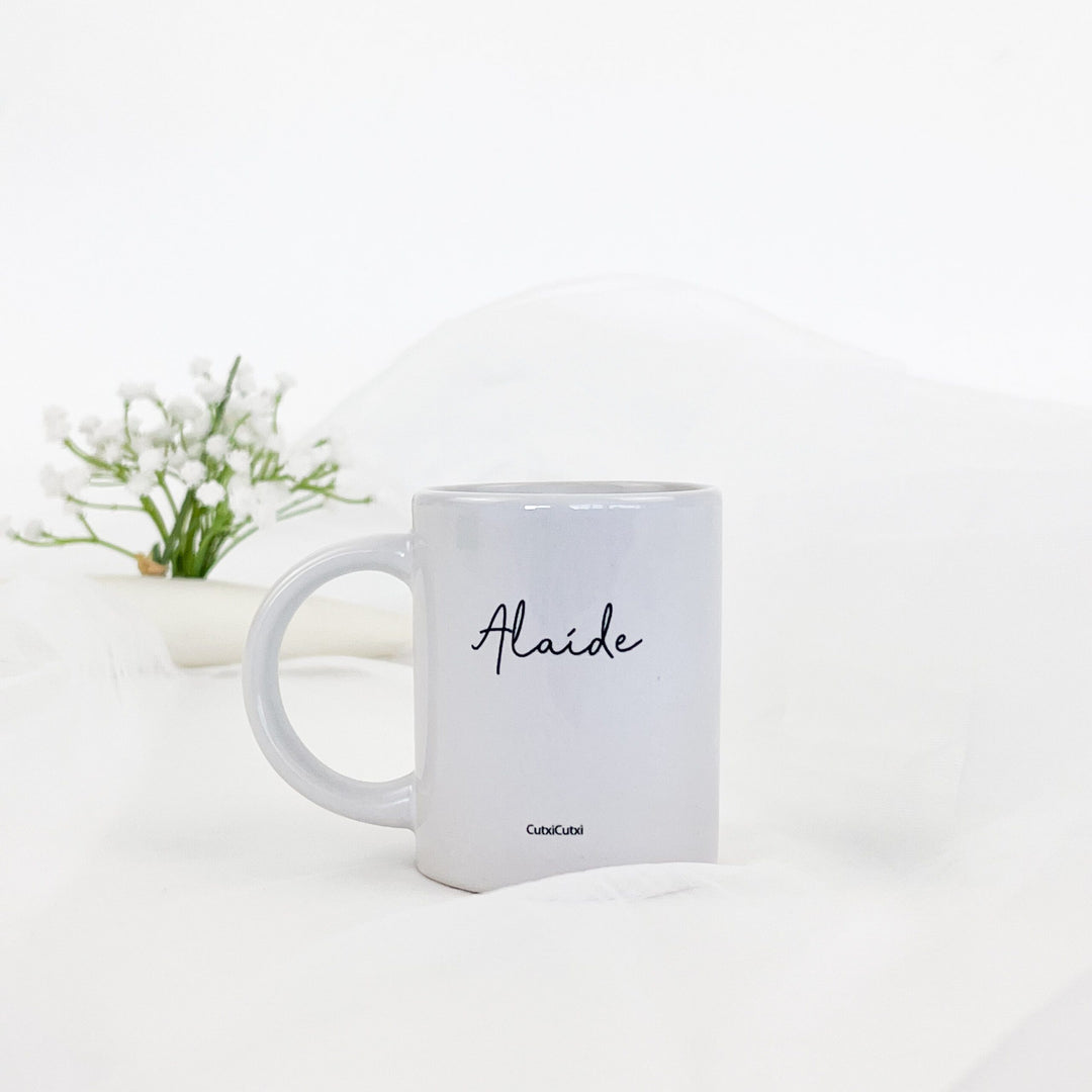 Chávena de Café porcelana Branca - coleção Emoções Cutxi