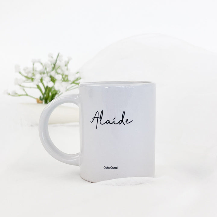 Chávena de Café porcelana Branca - coleção Emoções Cutxi