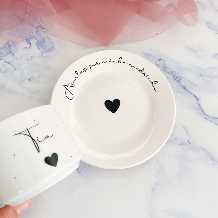 Chávena de Chá Personalizada com Nome e Frase