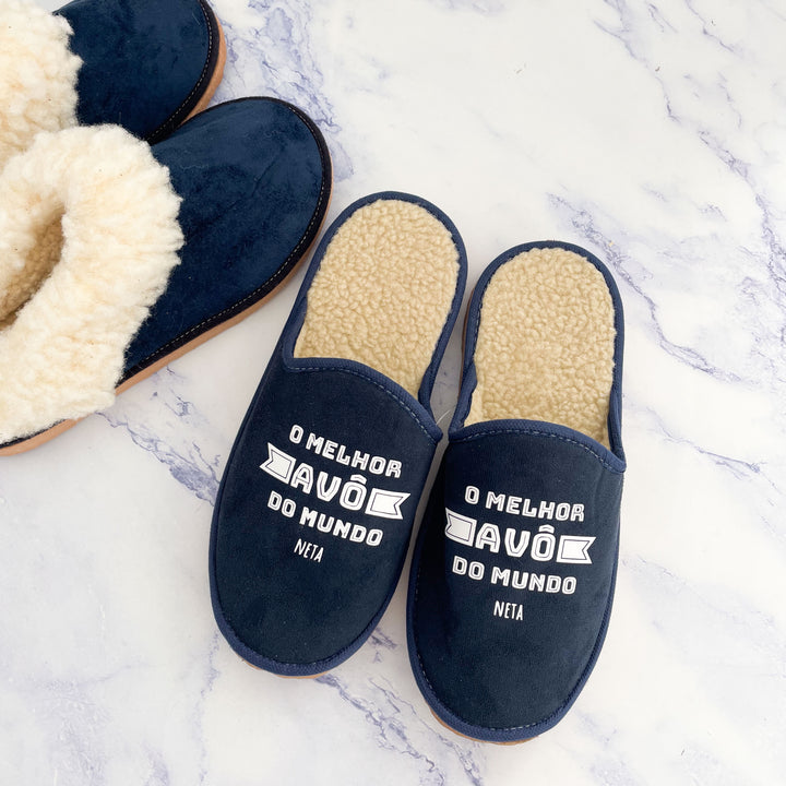 Chinelos Melhor do Mundo | Sugestão Presente para Pai, Padrinhos, Avôs