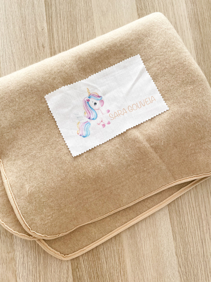 Cobertor/Manta Personalizados para Catre – Bebé | Regresso à Escola
