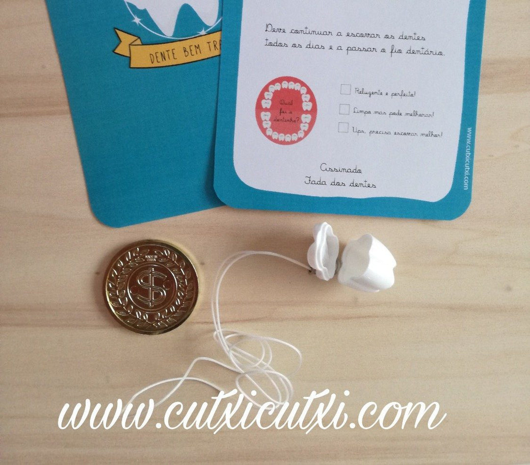 Colar Dentinho - Cutxi Cutxi - Presentes Personalizados