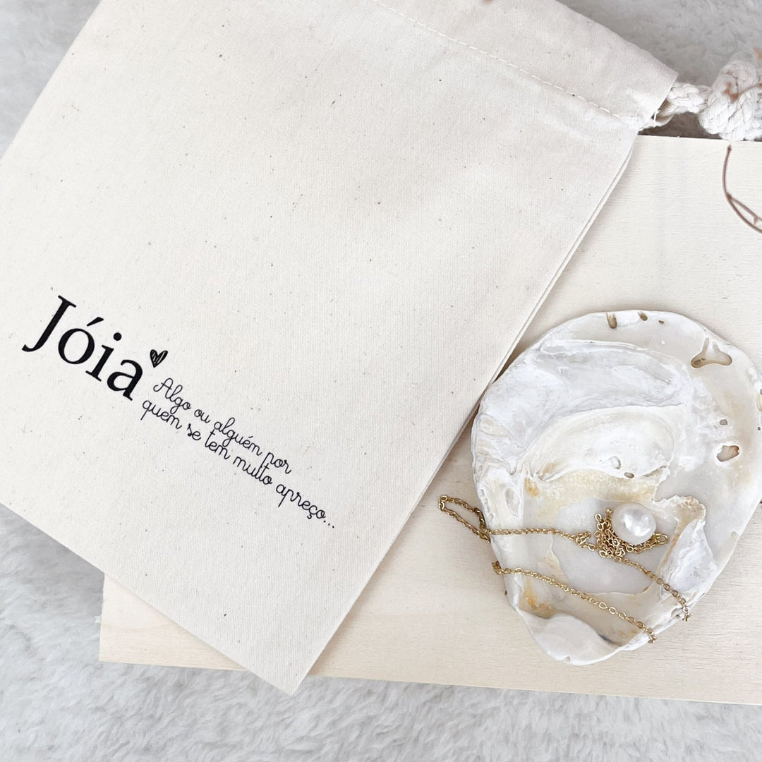 Colar Pérola de Rio com Pousa jóias - Cutxi Cutxi - Presentes Personalizados