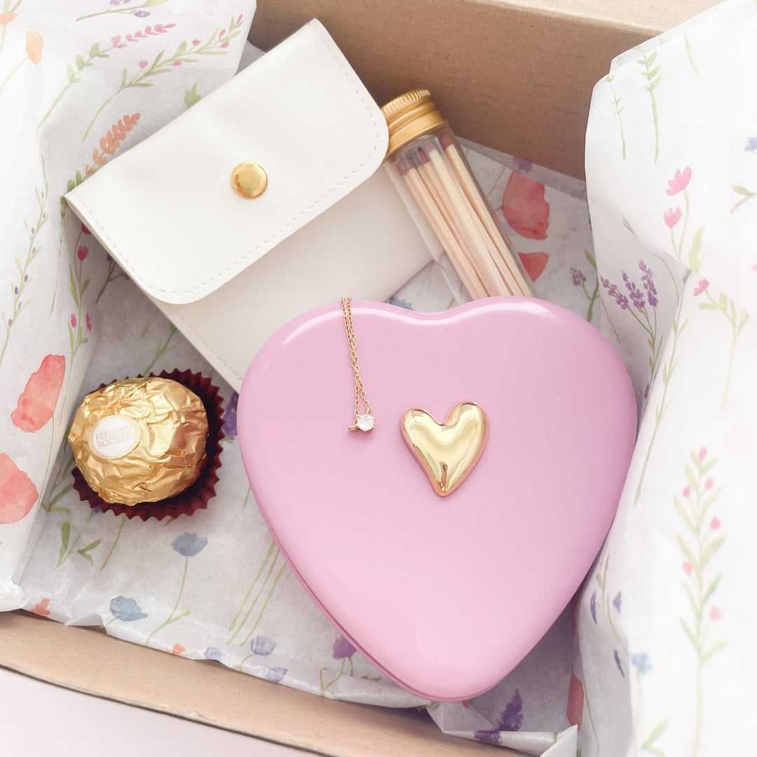 Com Todo o Meu Coração | Vela Coração com Fio Surpresa - Cutxi Cutxi - Presentes Personalizados