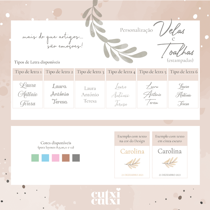 Conjunto Batizado Gratidão | Vela · Toalha · Concha · Caixa em veludo cinza