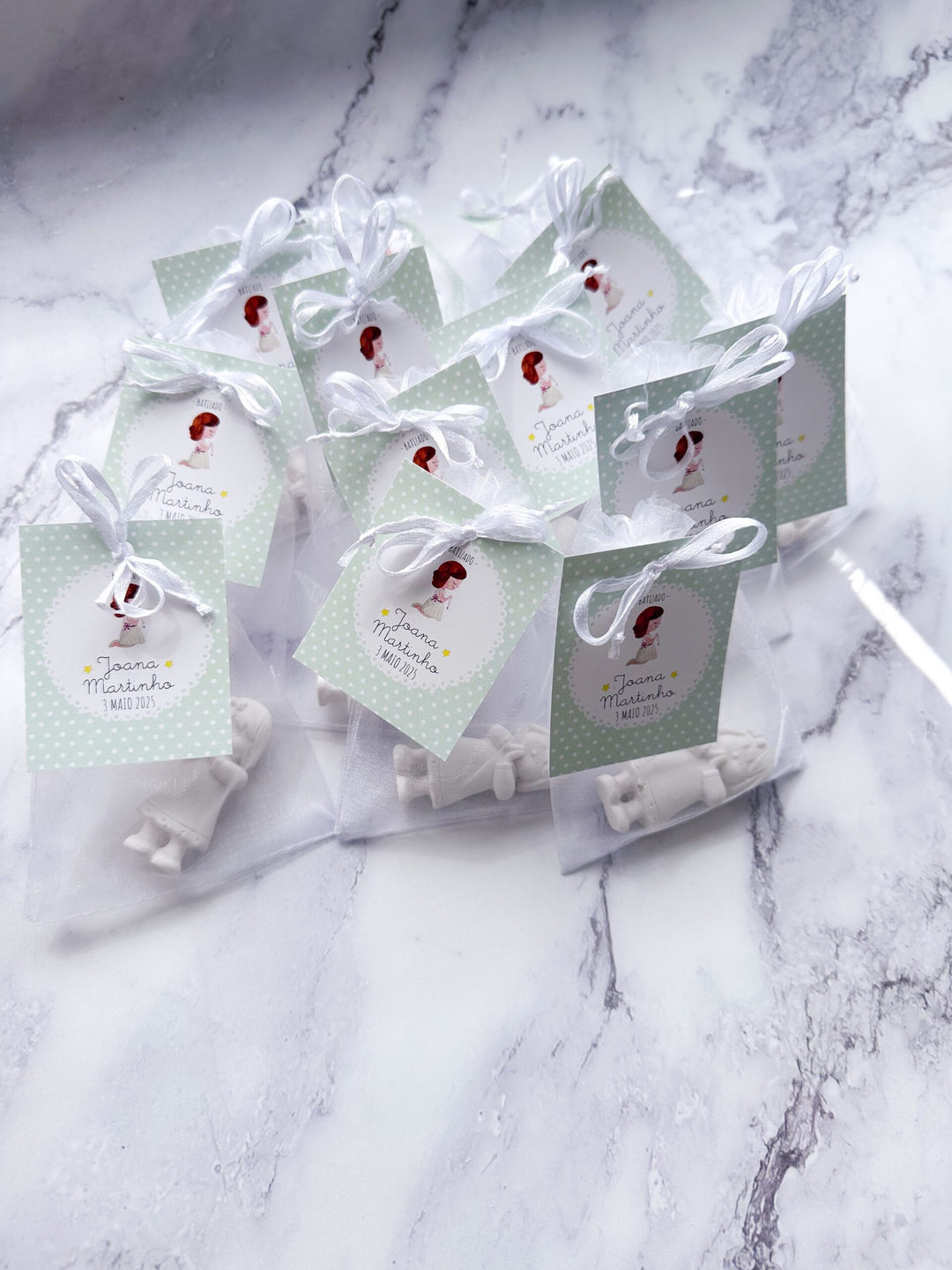 Santinho em Gesso Perfumado | Lembrança Batizado