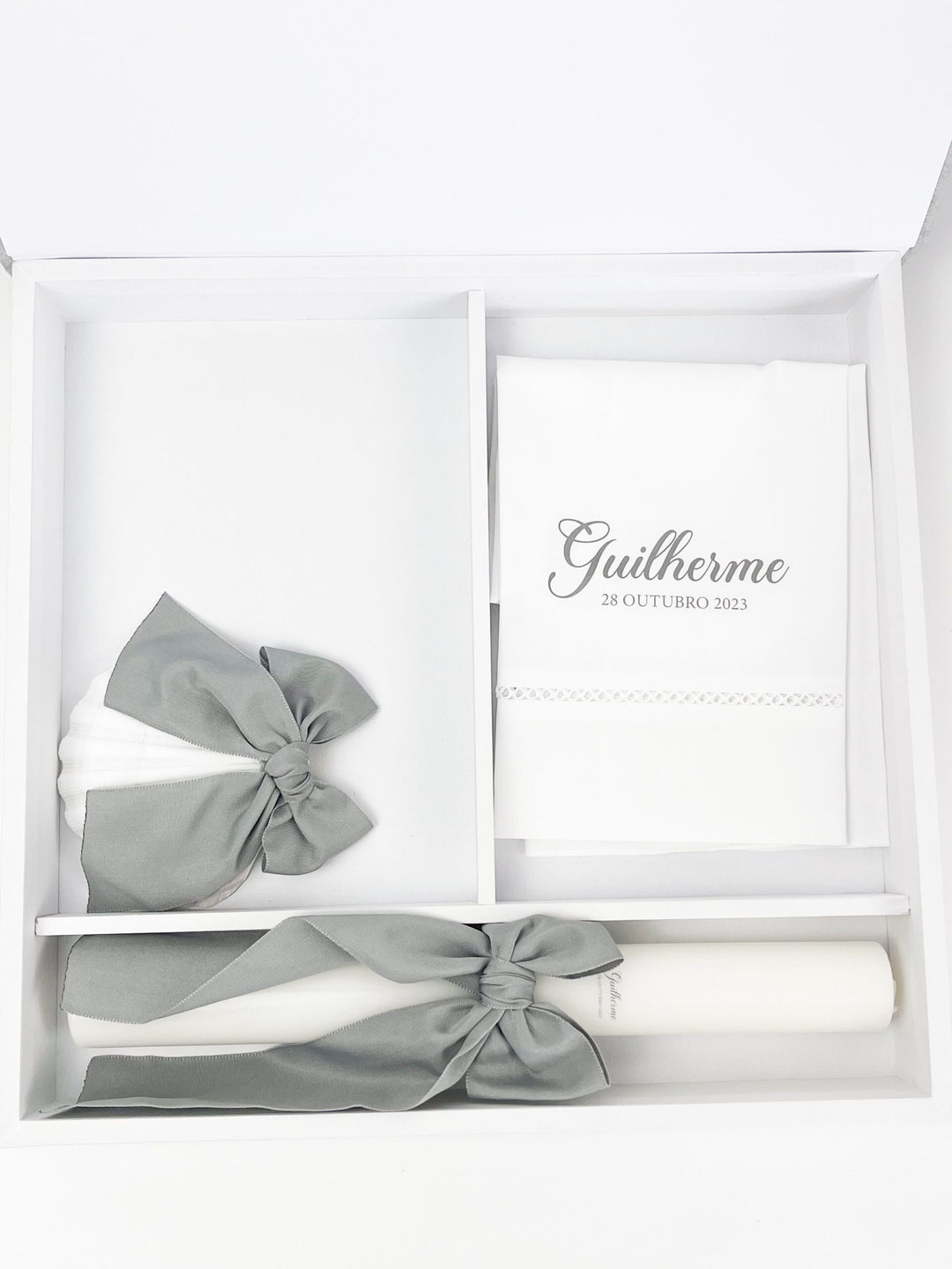 Conjunto VELUDO PREMIUM com Vela Concha Toalha e Caixa de veludo