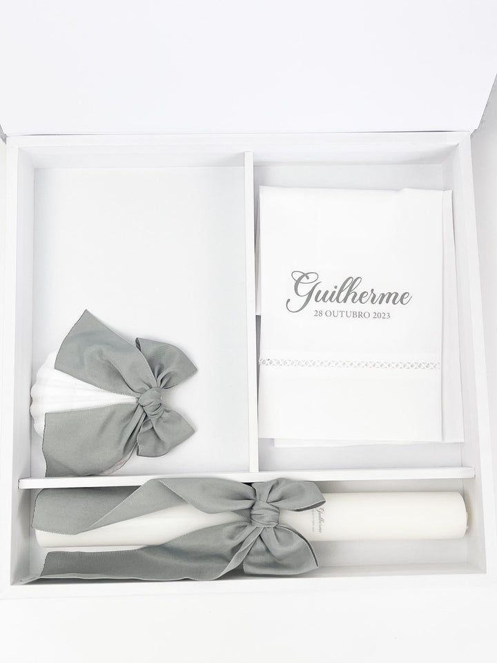 Conjunto VELUDO PREMIUM com Vela Concha Toalha e Caixa de veludo