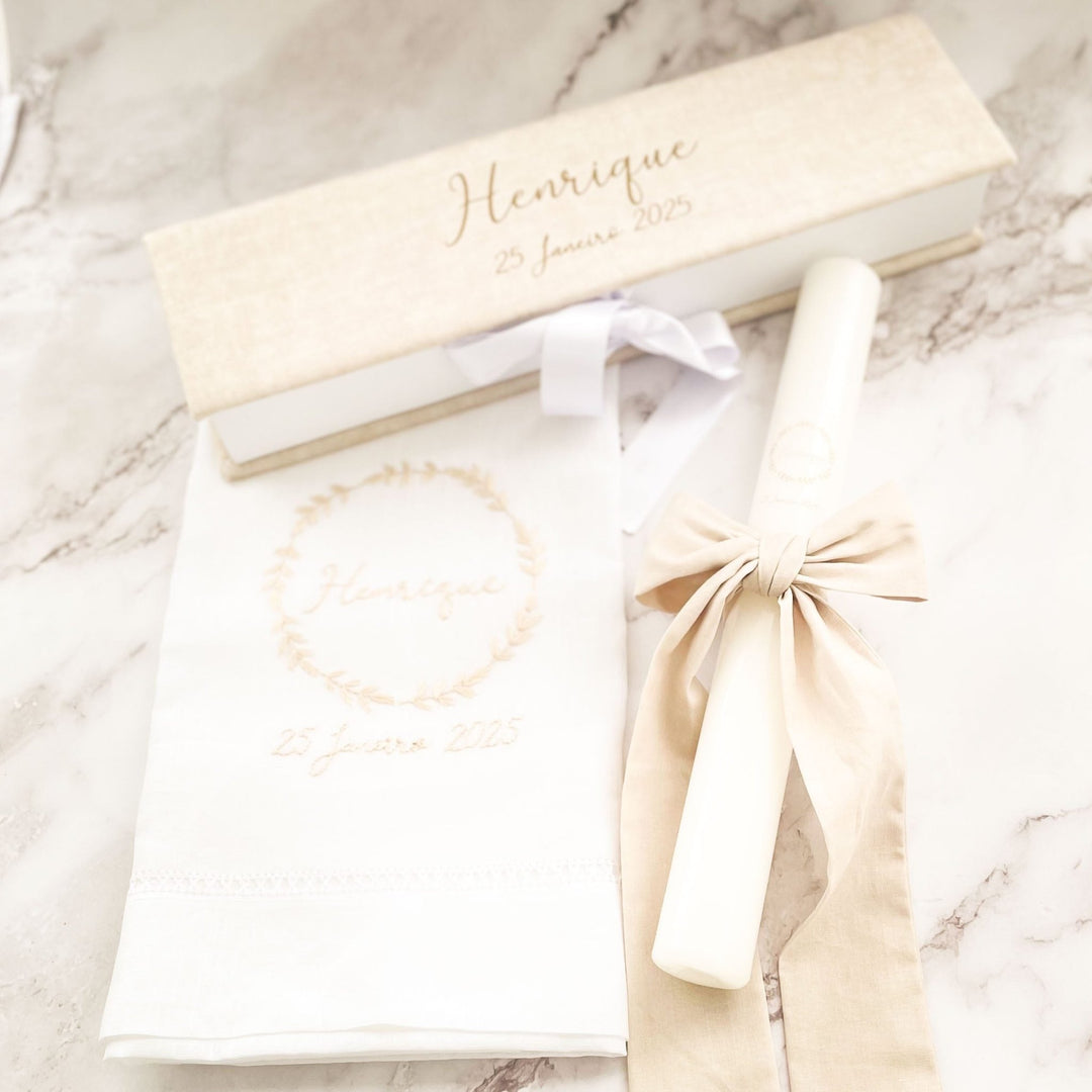 Conjunto Batizado Henrique - Cutxi Cutxi - Presentes Personalizados