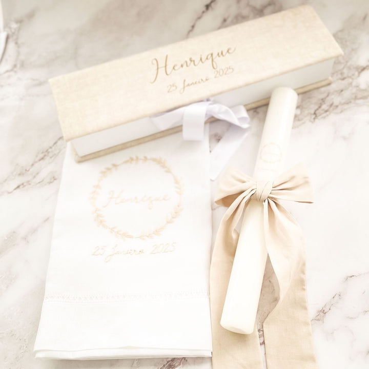 Conjunto Batizado Henrique - Cutxi Cutxi - Presentes Personalizados