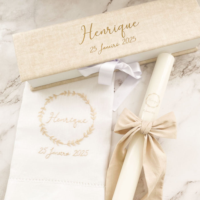 Conjunto Batizado Henrique - Cutxi Cutxi - Presentes Personalizados