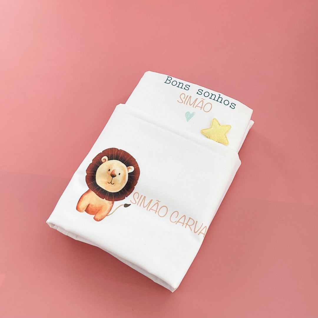 Conjunto de 2 Lençóis Personalizados para Catre – Bebé | Regresso à Escola - Cutxi Cutxi - Presentes Personalizados