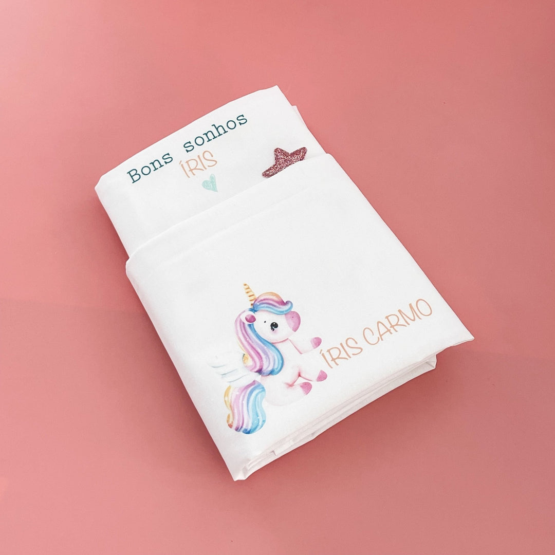 Conjunto de 2 Lençóis Personalizados para Catre – Bebé | Regresso à Escola - Cutxi Cutxi - Presentes Personalizados