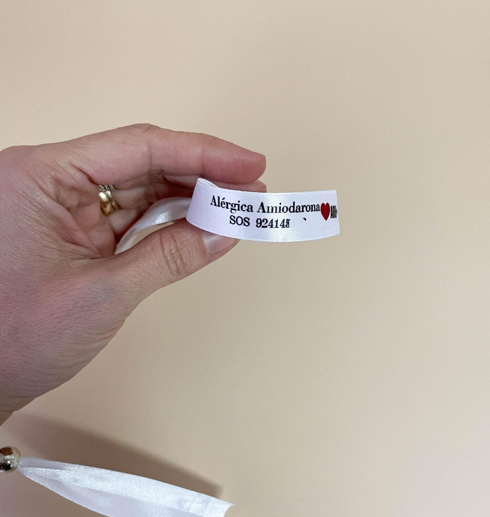Conjunto de 6 Pulseira para intolerâncias e alergias - Cutxi Cutxi - Presentes Personalizados