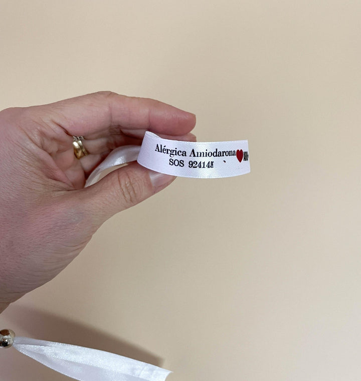 Conjunto de 6 Pulseira para intolerâncias e alergias - Cutxi Cutxi - Presentes Personalizados