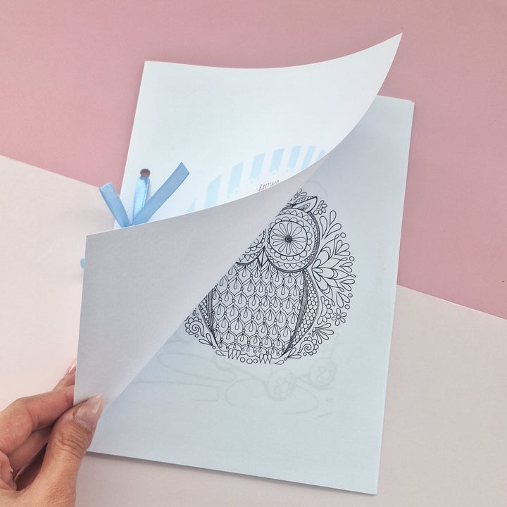 Conjunto de Mini Lápis mais caderno para Pintar (Presente de Aniversário, Batizados) - Cutxi Cutxi - Presentes Personalizados