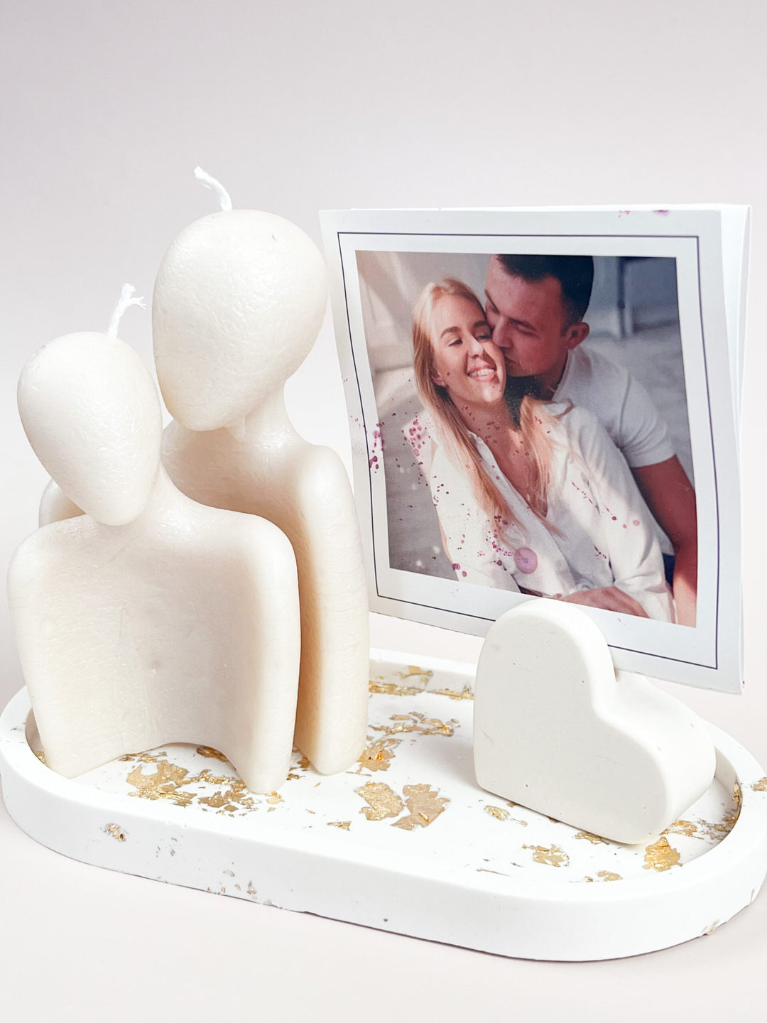 Conjunto Abraço romântico | conjunto com Velas, fotografia e base - Presente Namorados (Cópia) (RASCUNHO)