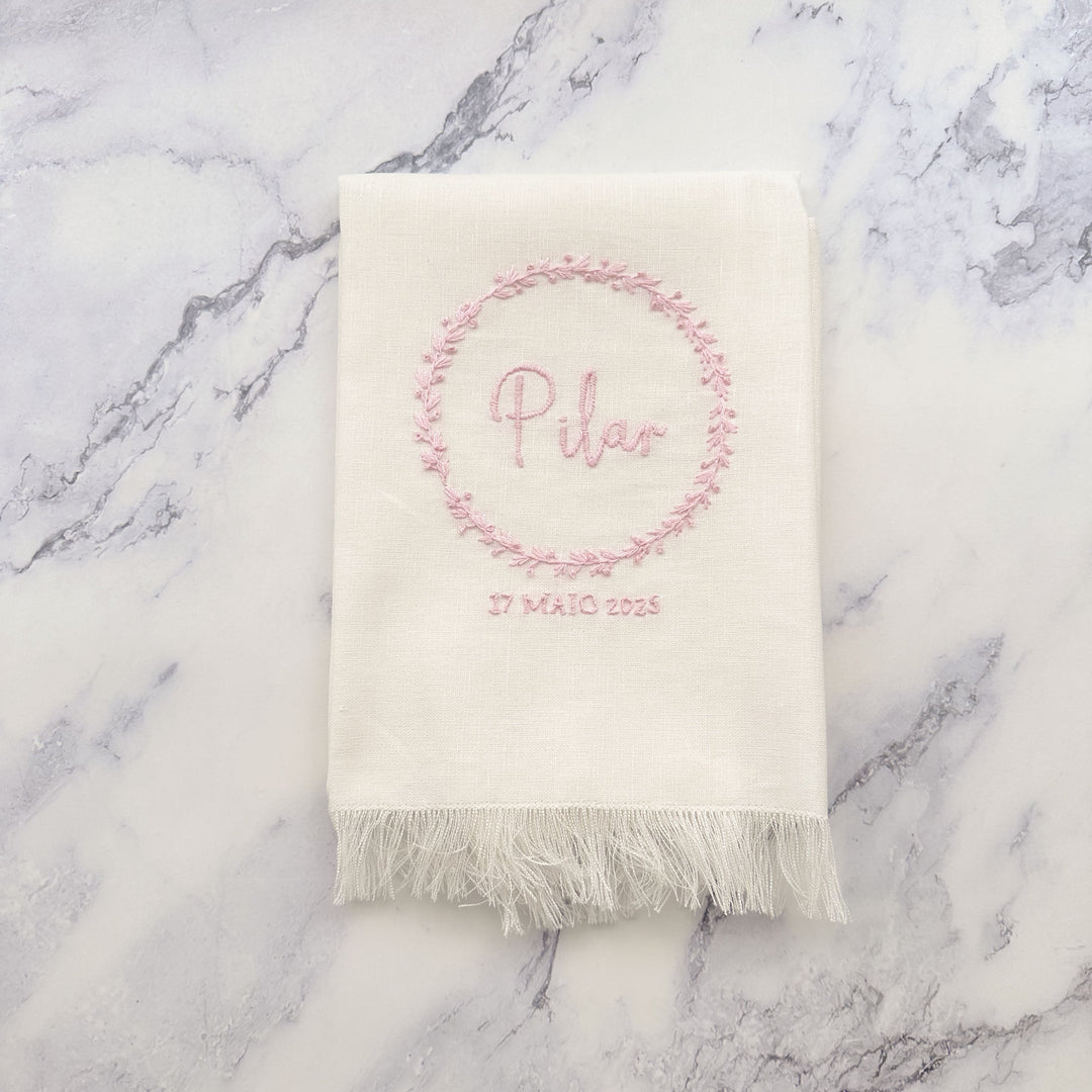 BORDADO à Mão para toalha - toalha não incluída