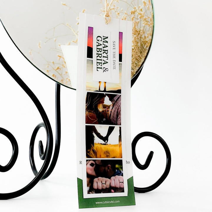 Convite Casamento Tríptico com fotografia - Cutxi Cutxi - Presentes Personalizados