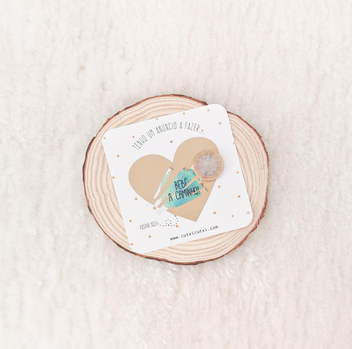 Convite em Formato de Raspadinha Aguarela Verde - Cutxi Cutxi - Presentes Personalizados