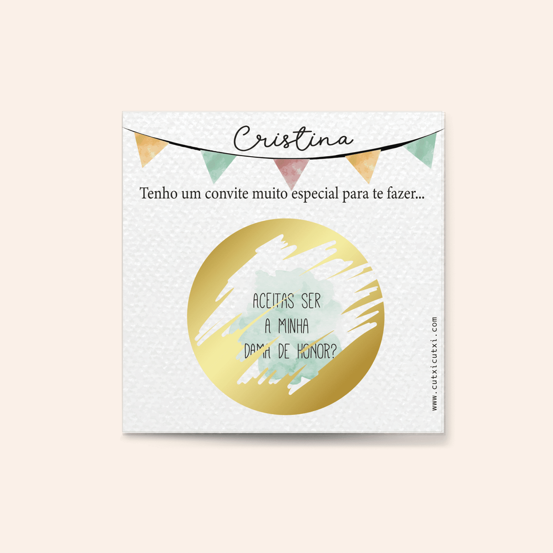 Convite em Formato de Raspadinha Festa - Cutxi Cutxi - Presentes Personalizados