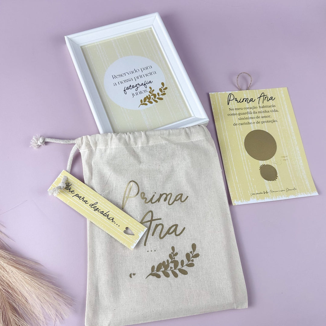 Convite para Padrinho ou Madrinha Moldura Surpresa - Cutxi Cutxi - Presentes Personalizados