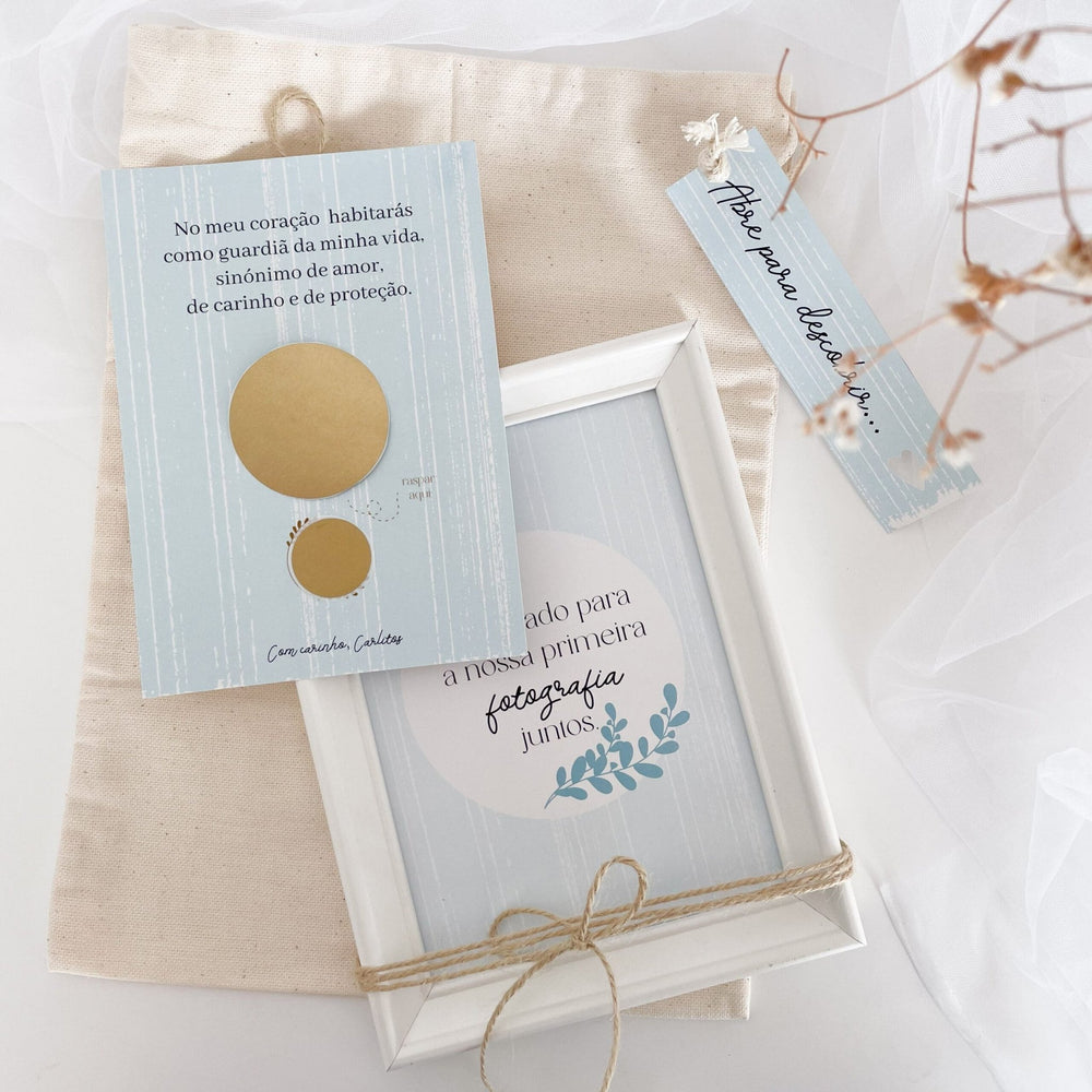 Convite para Padrinho ou Madrinha Moldura Surpresa - Cutxi Cutxi - Presentes Personalizados