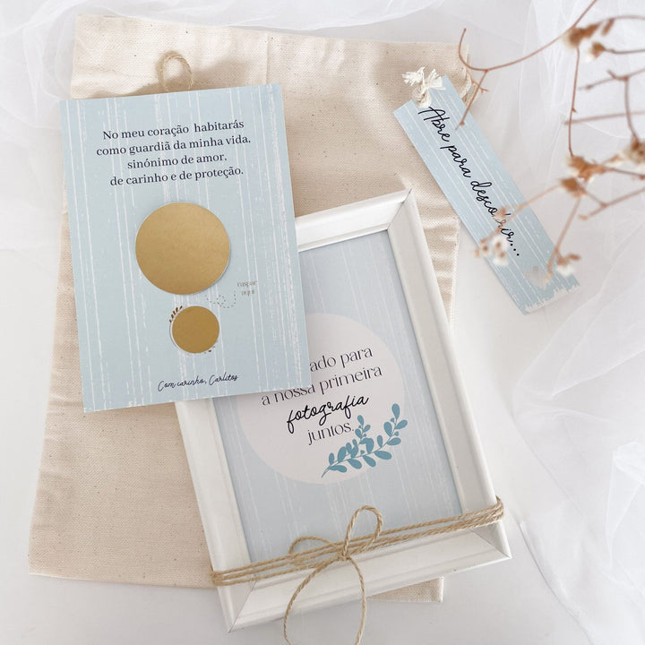 Convite para Padrinho ou Madrinha Moldura Surpresa - Cutxi Cutxi - Presentes Personalizados